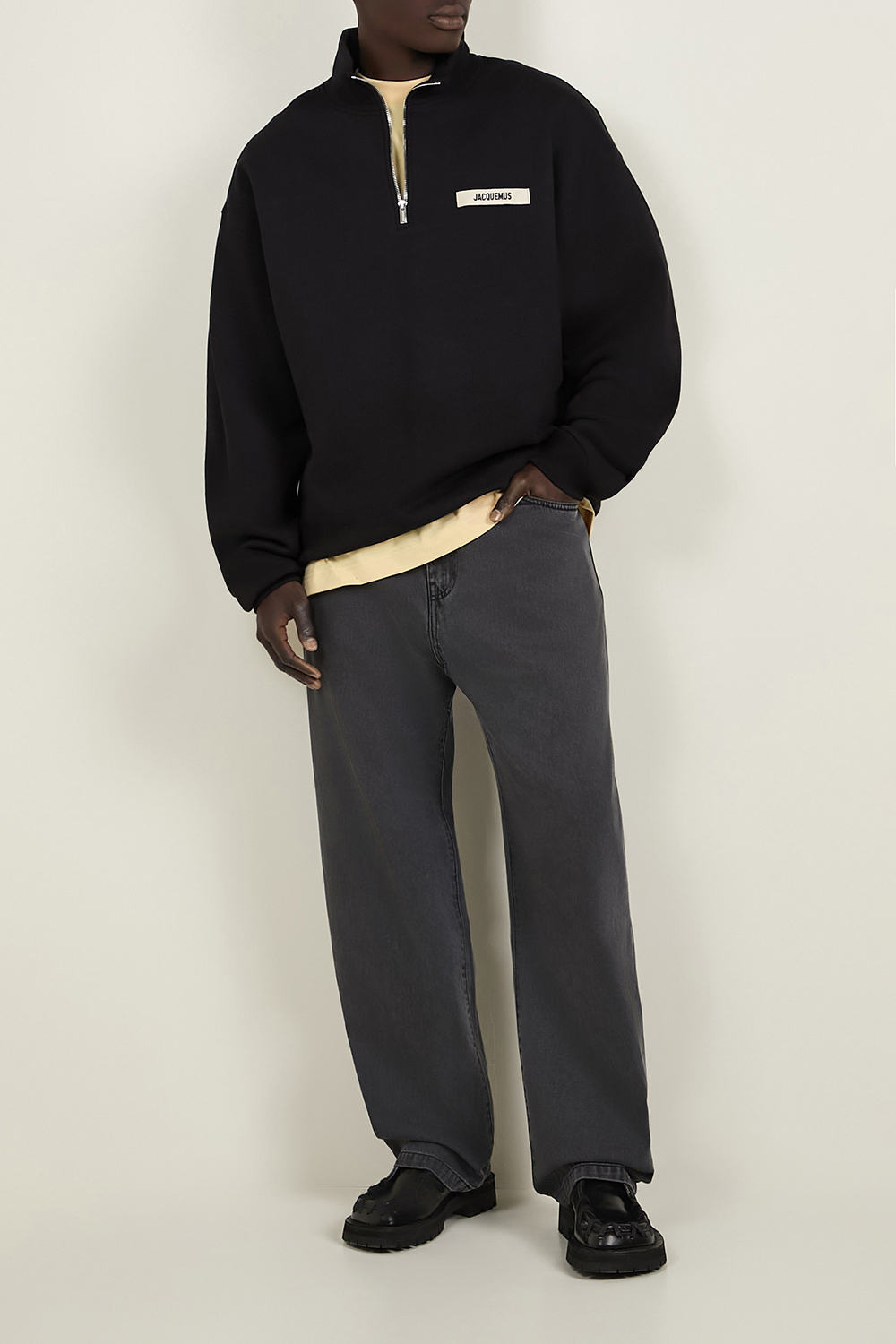 סווטשירט עם חצי רוכסן JACQUEMUS